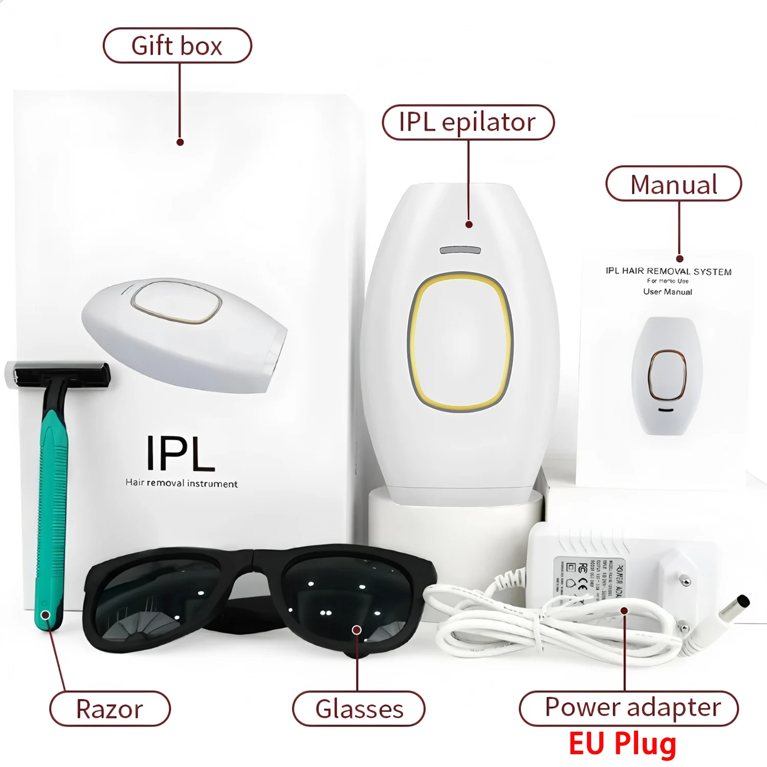 Ipl Haarentfernungs-Laser-Epilierer 999900 Fast Flash Haarentferner Schmerzloser, dauerhafter Photoepilator Ganzkörperbehandlung für Frauen ﻿ – Detail 2