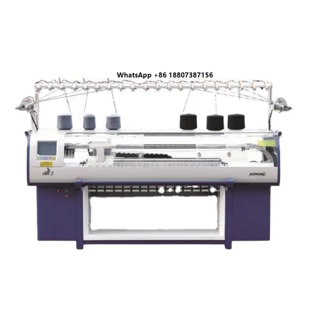 JC-252 Computerized Intarsia Flat Knitting Machine with LCD Touch Screen