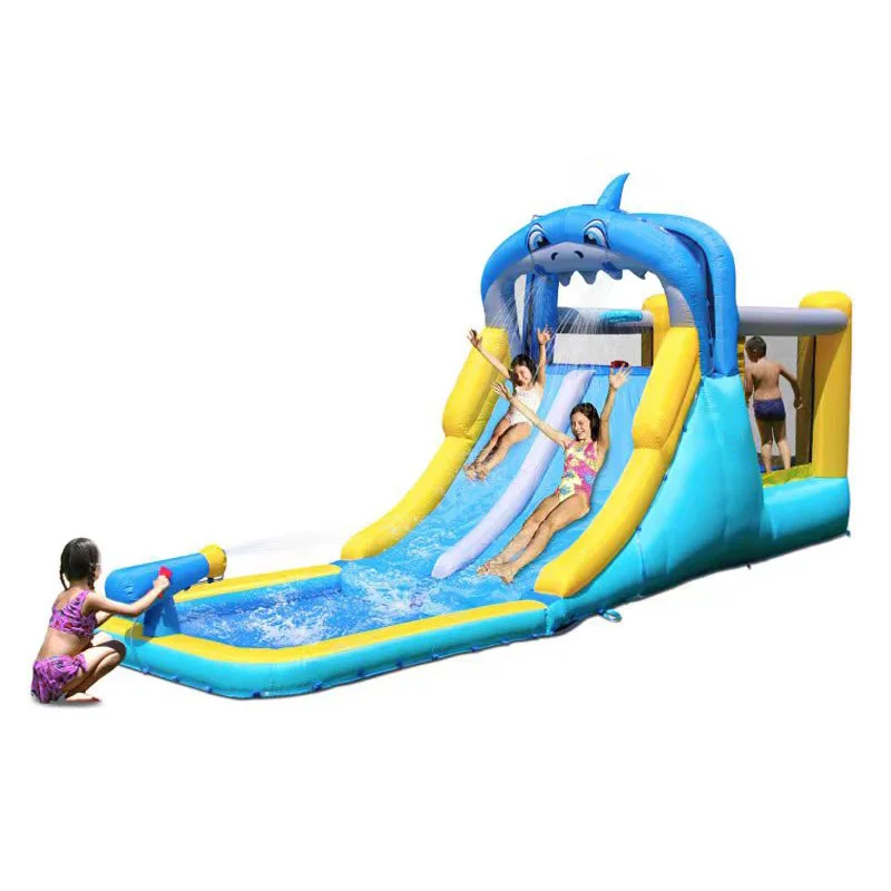 Hot Selling Popular  Inflatable bouncy house Shark inflatable castle with blower accessories for kids