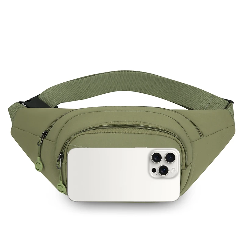Waist Pack Women Nylon Water Resistant Adjustable Strap Convertible Style for Gym Outdoor Sports Travel Daily Item Storage