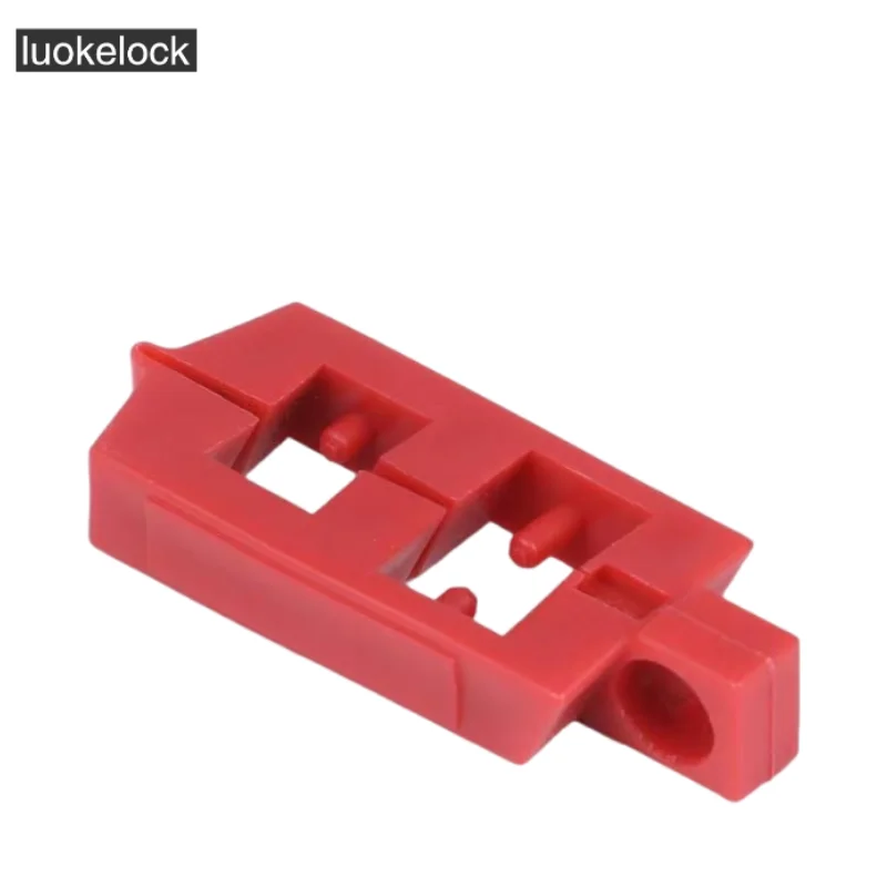 1pcs Luokelock Red Lockout Tagout PP Snap On Circuit Breaker Lockout For 120V Safety Lock Warning Devices