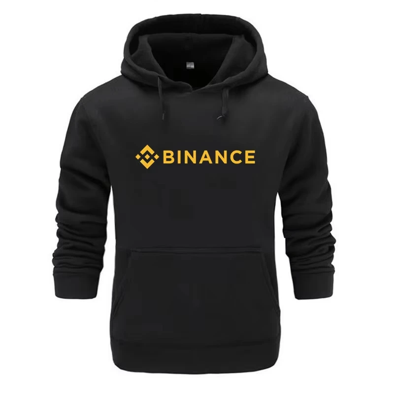 2025 Spring and Autumn New Casual Binance Men's Printed Krypton Fashion Hoodie Suitable for Both Men and Women