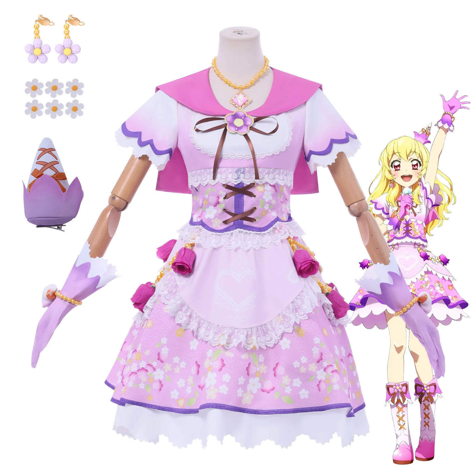 

Idol Activities Starlight Academy Cos Clothes Star Palace Berry Lilac Cosplay Two-dimensional Cosplay Costume