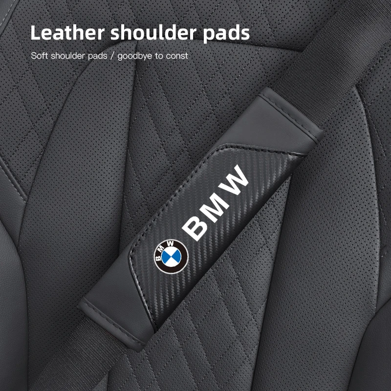 Car Interior Seat Belt Shoulder Protection Cover Decoration For BMW F20 F34 F30 F10 G30 G20 G01 G02 G05 F48 F15 F16 X1 X3 X4 X5