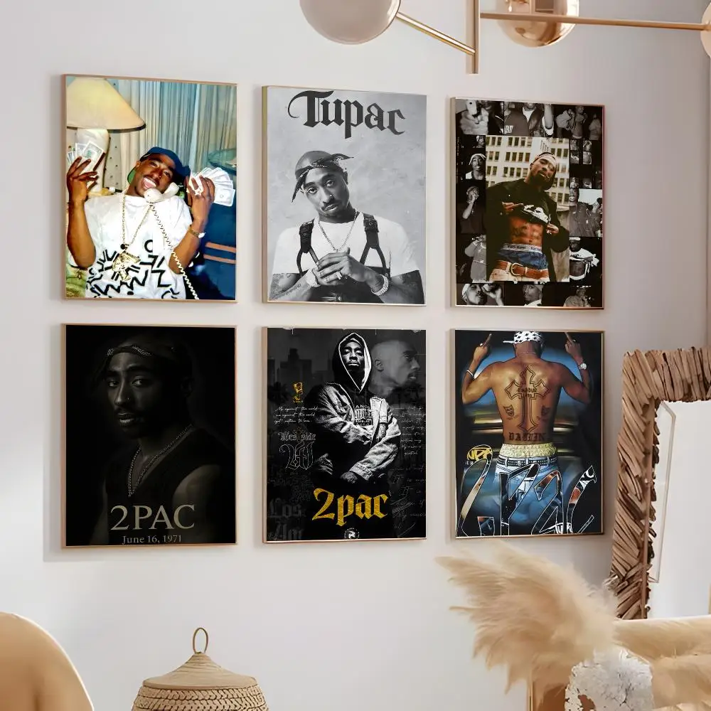 Rapper T-Tupac Shakur Poster Contemporary Home Wall Ornaments & Stylish Indoor Accents