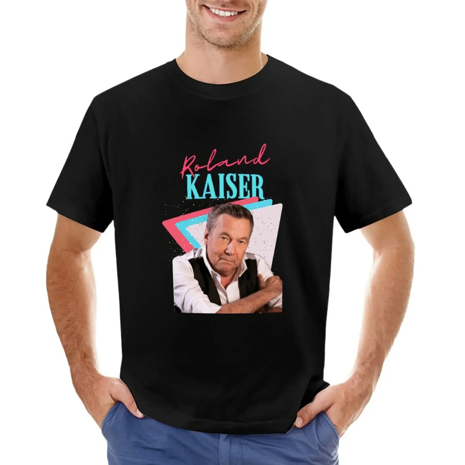 Roland kaiser rip Roland kaiser rest in peace Roland kaiser T-shirt summer clothes plus sizes mens graphic t-shirts big and tall