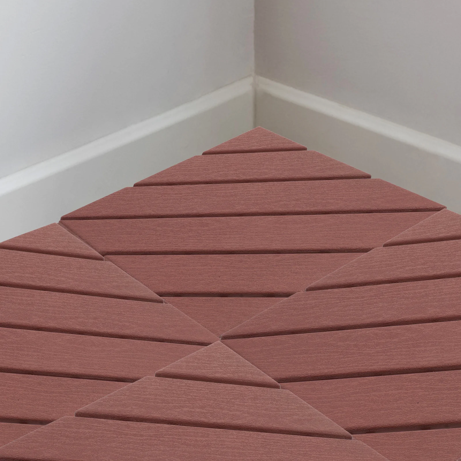 Carreaux de pont imitation bois, 4 pièces, carrelage d'extérieur en plastique, pour jardin, balcon, Patio, carrelage de terrasse imbriqué