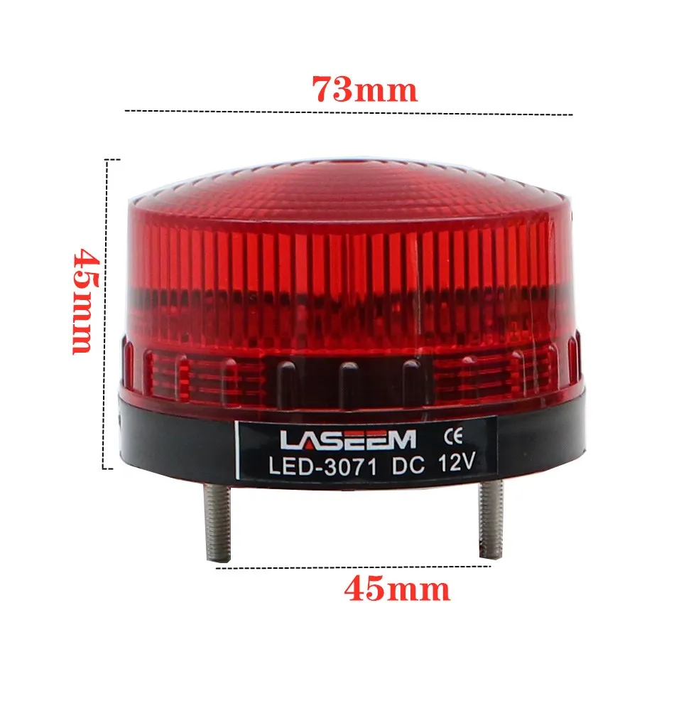 Strobe Signal Warning light LED -3071 12V 24V 220V Indicator light LED Lamp small Flashing Light Security Alarm