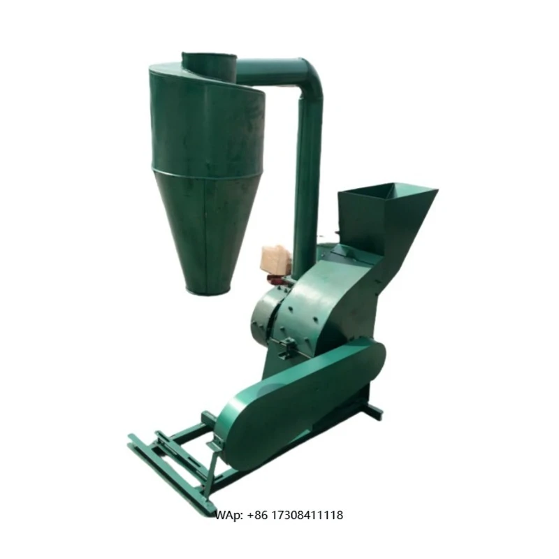 

Automatic new corn grinder/hammer grinder with a processing capacity of 1 ton per hour for feed production