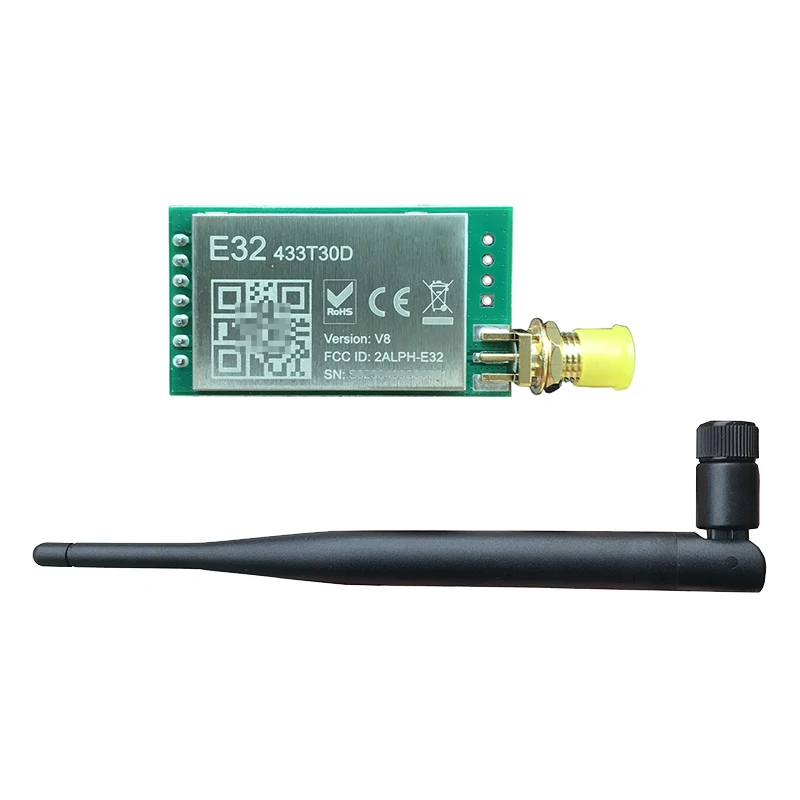 2Pcs LoRa SX1278 SX1276 rf Transmitter and Receiver Module E32-TTL-1W UART 433MHz 1W Long Range Wireless Transceiver for arduino