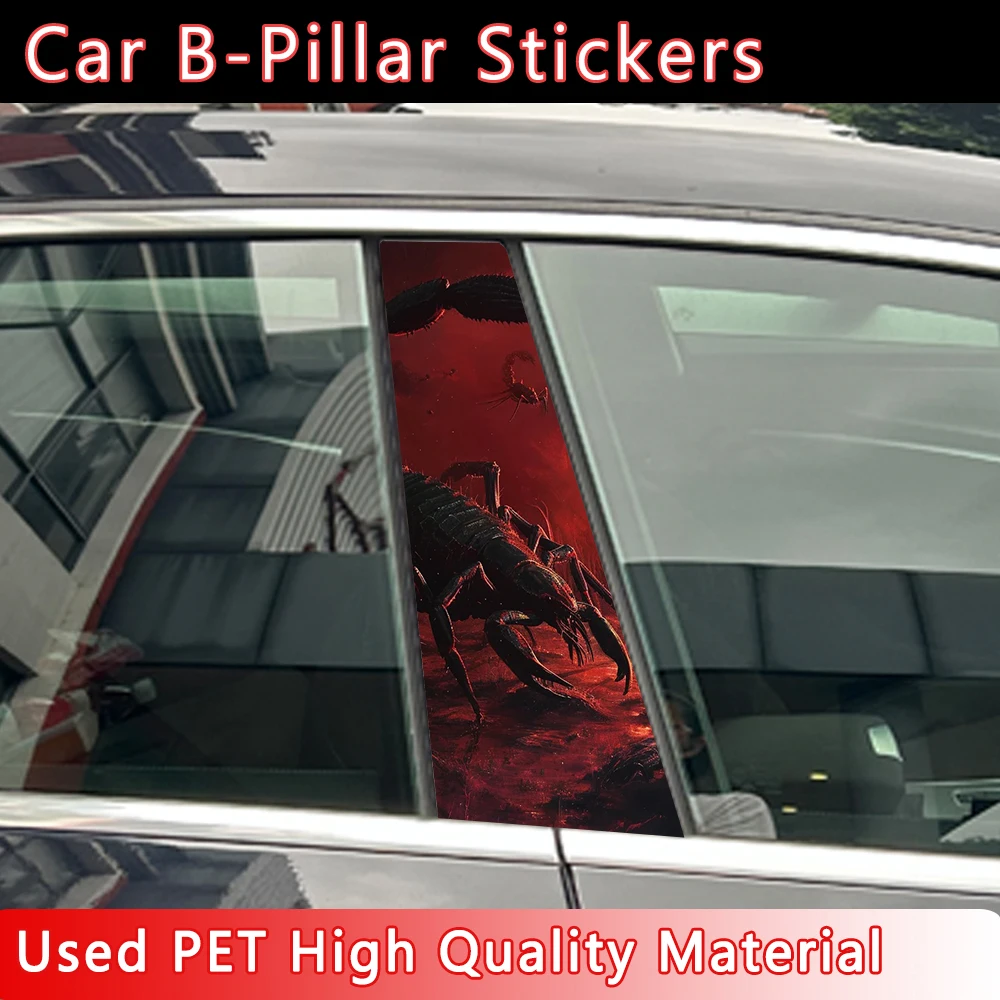 

Creative Scorpion Funny Stickers Car Stickers B-pillar Sunscreen DIY Auto Center Column Cover Scratches Decoration Accessories