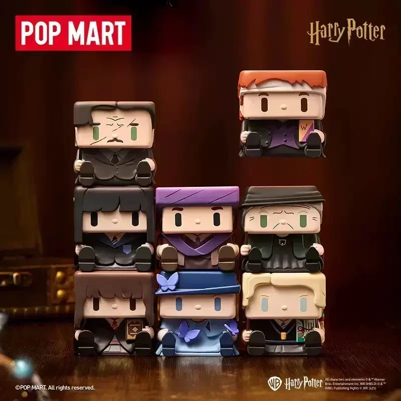 POP MART Harry Potter POP CUBE-3 serie caja ciega caja misteriosa adornos Kawaii figuritas decoración del hogar modelo de escritorio muñecas niñas