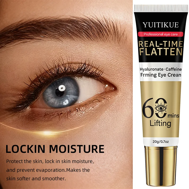 YUITIKUE 60 Min Eye Lift Cream 20g - Hyaluronate & Caffeine, Real-Time Flatten, Refreshing & Fast Absorption, All Skin Types image 5