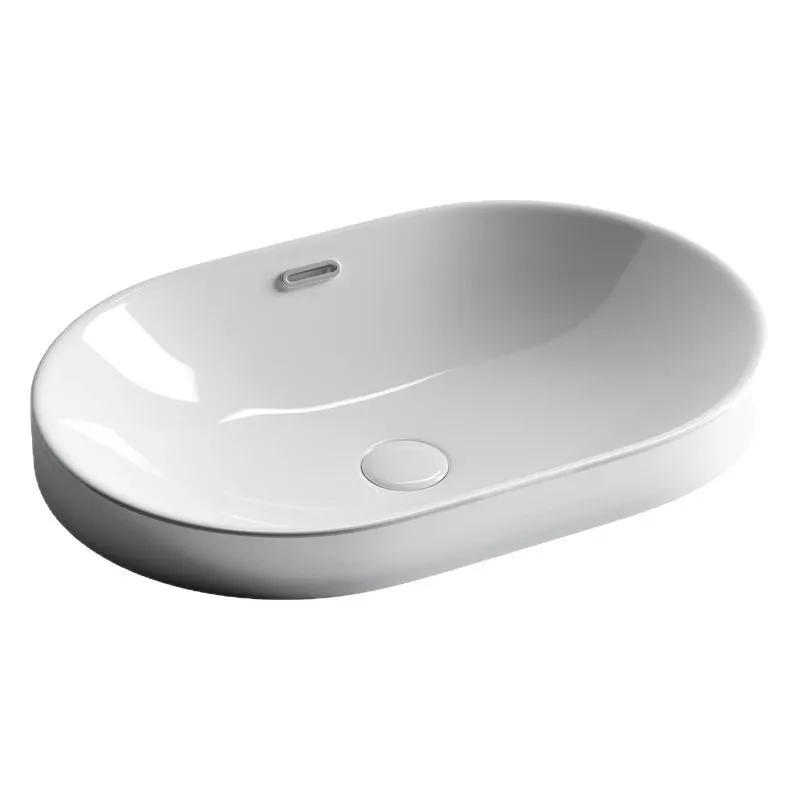 

Semi-embedded household Taichung basin washbasin washbasin, ceramic smart cleaning washbasin