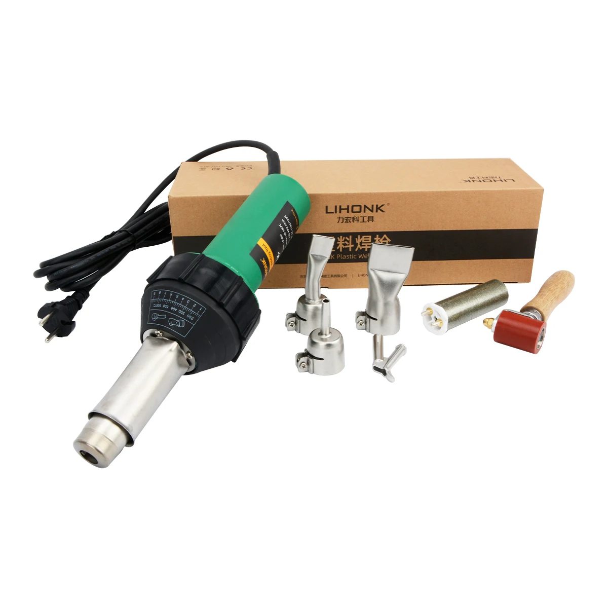 

1600W Plastic Welding Gun Stable Power Hot Air Electric Welder Welding Machine Plastic Welding Torch With Various Nozzles