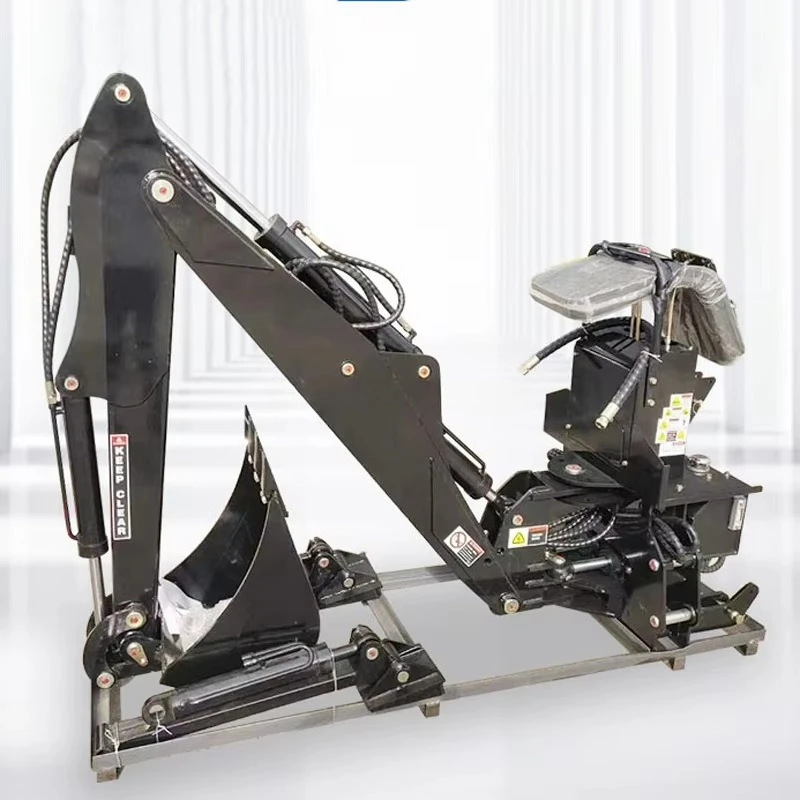 Factory Supply Farm 4 Wheeled Compact Tractor 3 Point Tractor Small Backhoe Loader