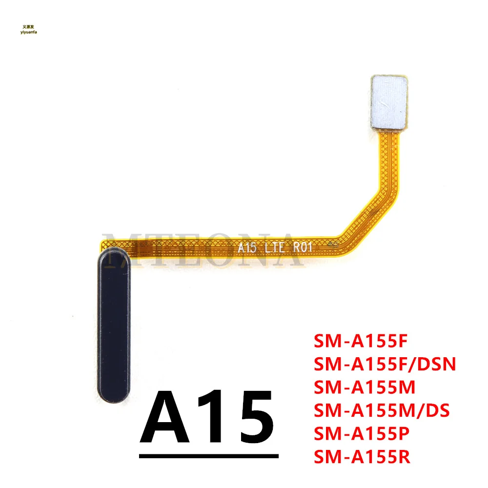 Botão Home para samsung galaxy a15 4g a15 5g a155f a156b a156e, com sensor de impressões digitais