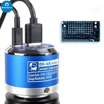 Mechanical DX-4K Mini HD industrial microscope camera 1080P 30FPS HDMI 4K Video output magnifier for PC PCB IC observing repair