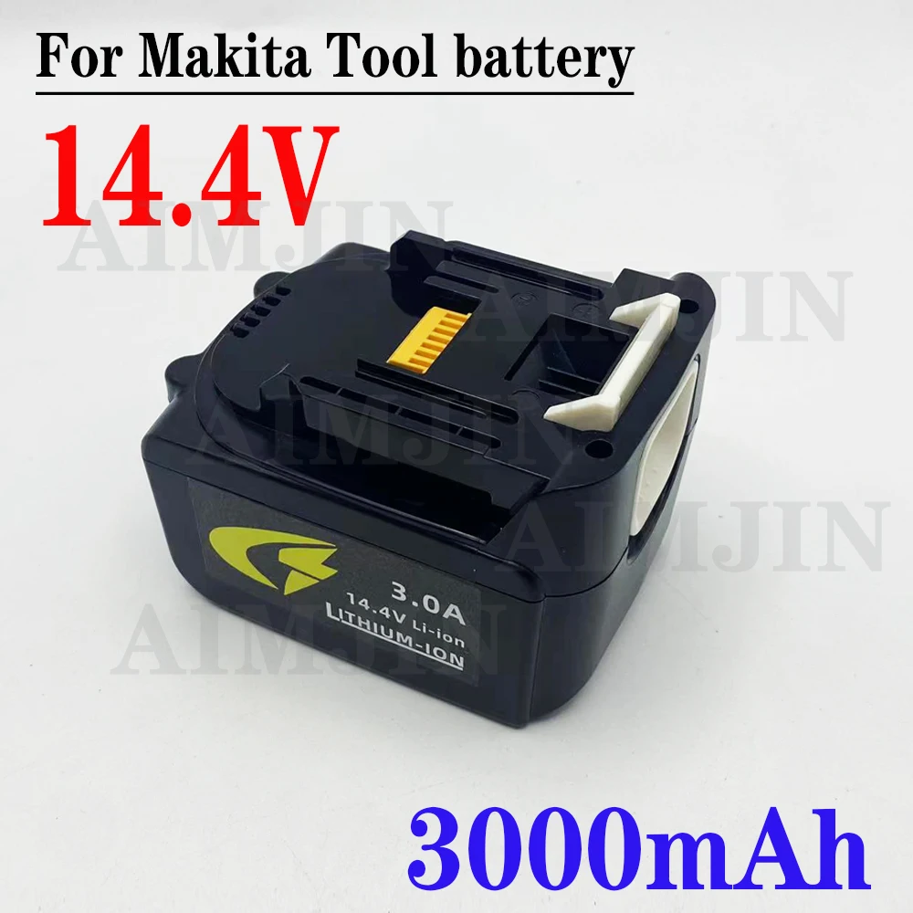 

For Makita 14.4V 3000mAh Lithium-ion Rechargeable Battery Replacement BL1415 BL1430 BL1440 Cordless Power Tool Battery