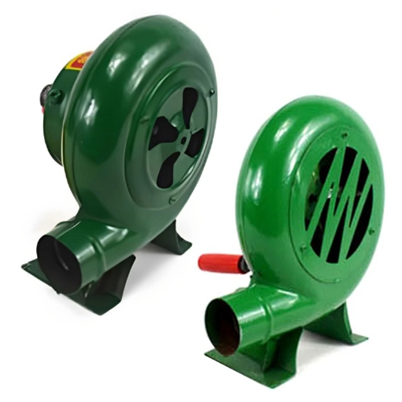 ทำอาหารกลางแจ้ง BBQ พัดลมแบบพกพา Hand Crank Fan Air Blower Grill Camping เตาอุปกรณ์เสริมบาร์บีคิว เครื่องมือ