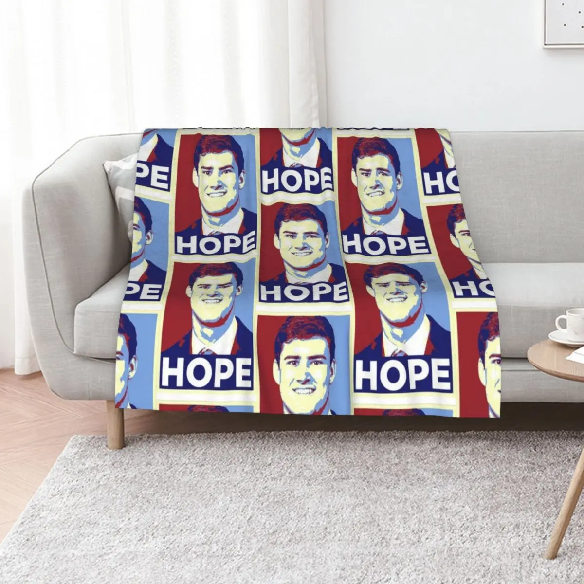 Daniel Jones Hope New York Football Draft Pick Throw Blanket Baby Decoratives Soft Big Hair valentine gift ideas Blankets