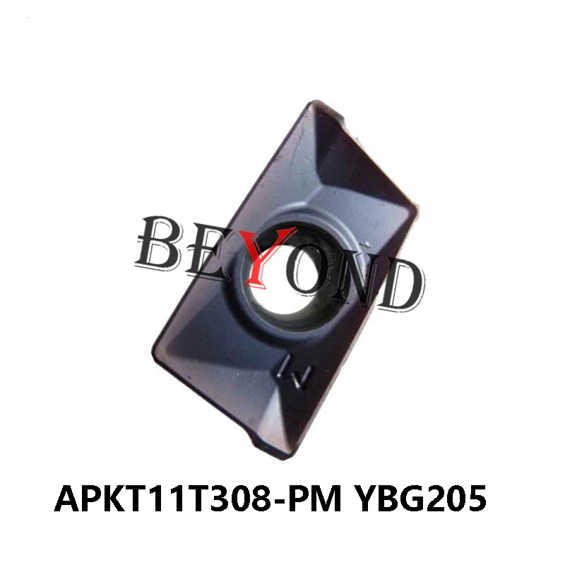 

APKT11T308-PM YBG205 100% Original Carbide Inserts Processing Stainless Steel APKT 11T308 Milling Cutter CNC Tools