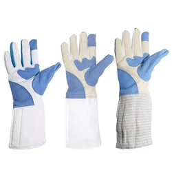 Guantes de esgrima lavables para juegos, manoplas de aluminio, sabre, Epee