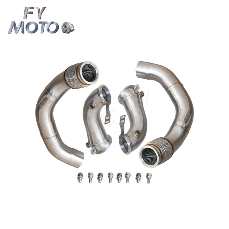 

Stainless Steel M PERFORMANCE Downpipe Fits For BMW M5 F90 M8 F91/F92/F93 2017-2021 S63 Engine SS304