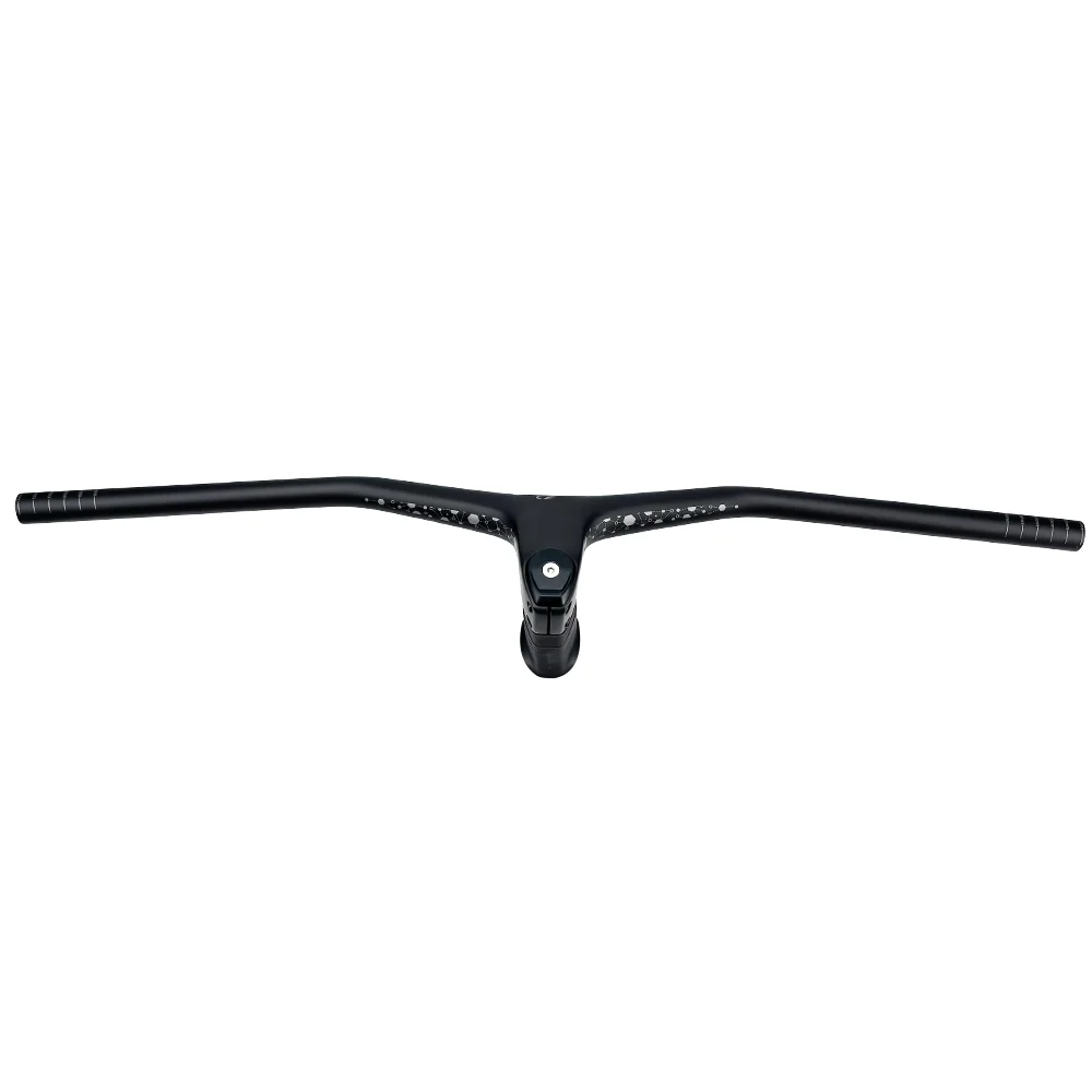 BALUGOE Integrierter MTB-Carbon-Lenker, Fahrradlenker, Mattschwarzer Lenker, Mountainbike-Zubehör, Halb-Innenverkabelung – Detail 14