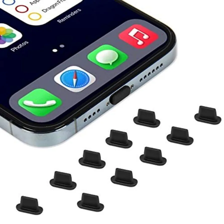 

10x Anti Dust Plugs Compatible with iPhone 14, 14 Pro Max, 13, 13 Pro, 12, 12 Pro Max, 11, 11 Pro, X, XS, XR, 8, 7, iPhone Char