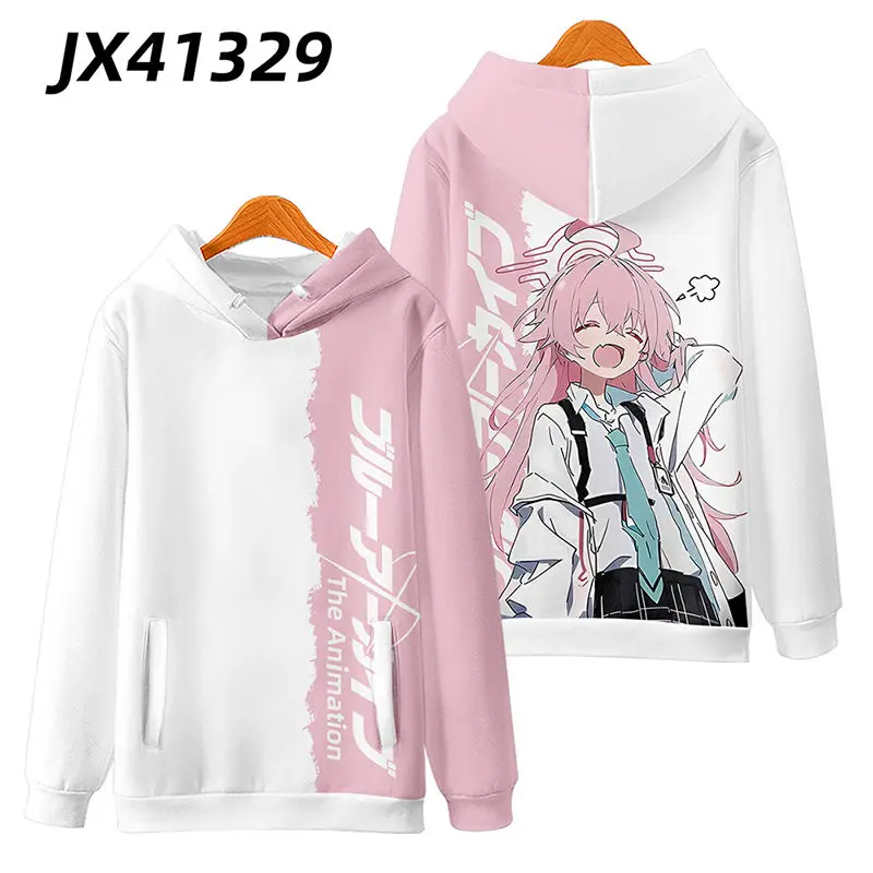 Popular Games Blue Archive Takanashi Hoshino Cosplay 3D Print Anime Hoodies Men Women Tracksuit Cartoon Sweatshirts Man Clothing