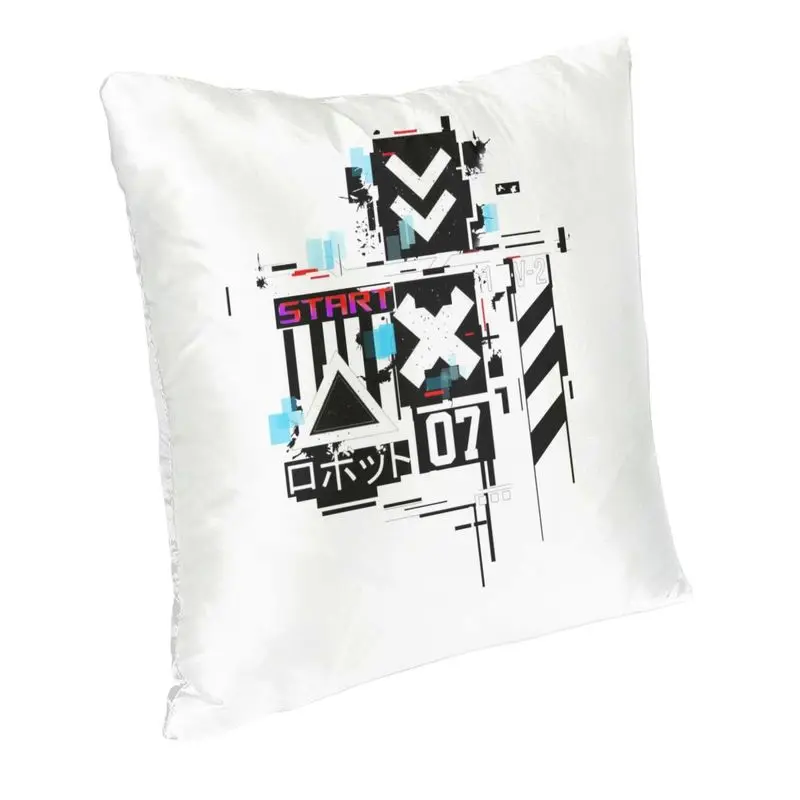 Cool Japanese Tokyo Techwear Square Throw Pillow Cover Home Decorative Printed Future Tech Street Wear Cushion Cover for Sofa