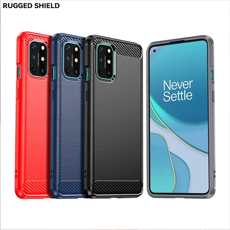 Man Luxury Cover For Oneplus 6 7 8 Pro Shockproof Carbon Case Silicone TPU Case for One plus 6T 7T 8T Oneplus6 Oneplus7 Cases