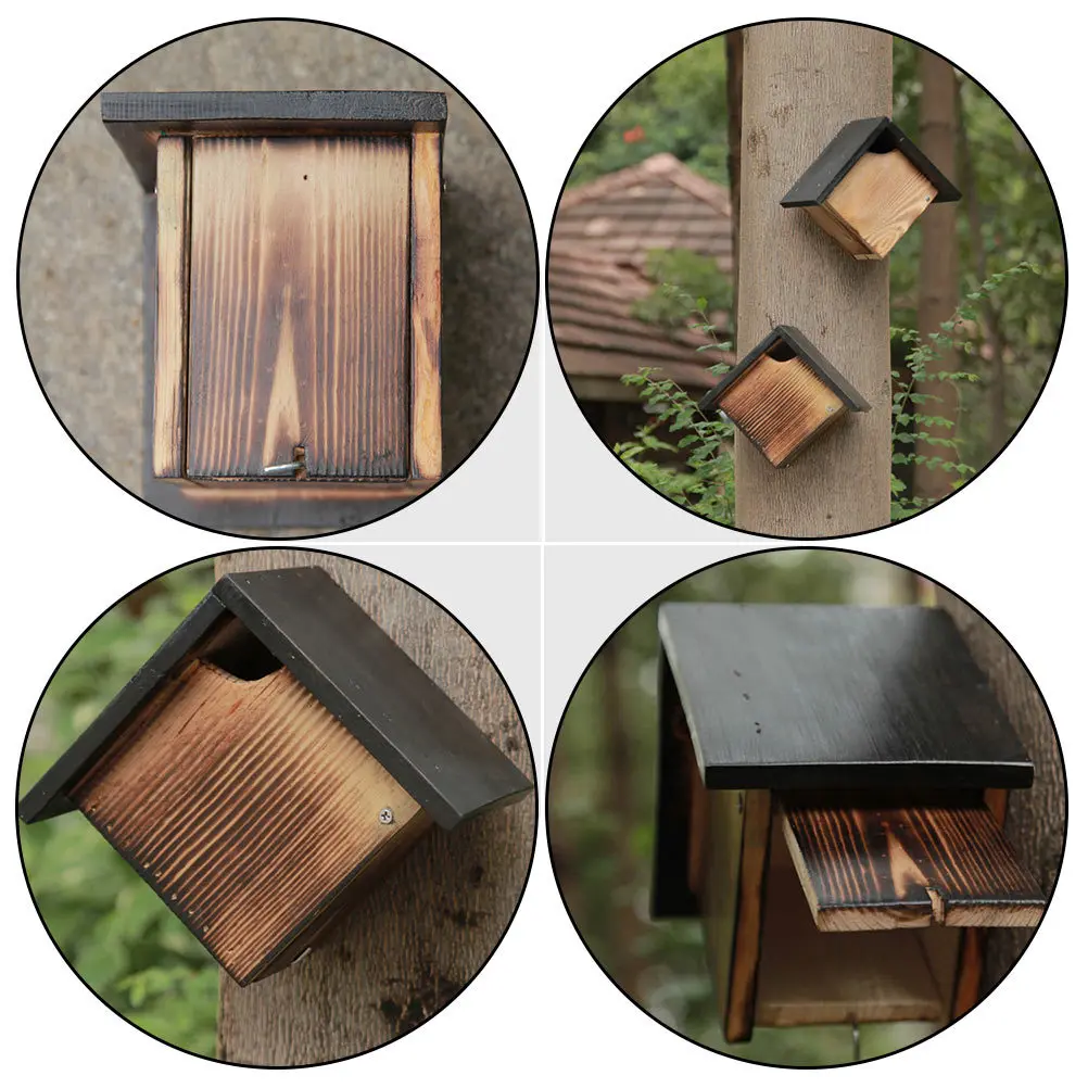 

1Pcs Wooden Bird Nest Mounted Parrot Incubation Box Outdoor Bird Cage Accessory Parrot Nest Decorative Birds Hut