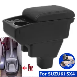 For SUZUKI SX4 Armrest box For SUZUKI SX4 Car Armrest box Storage box Cup holder Interior Dedicated Car Accessories