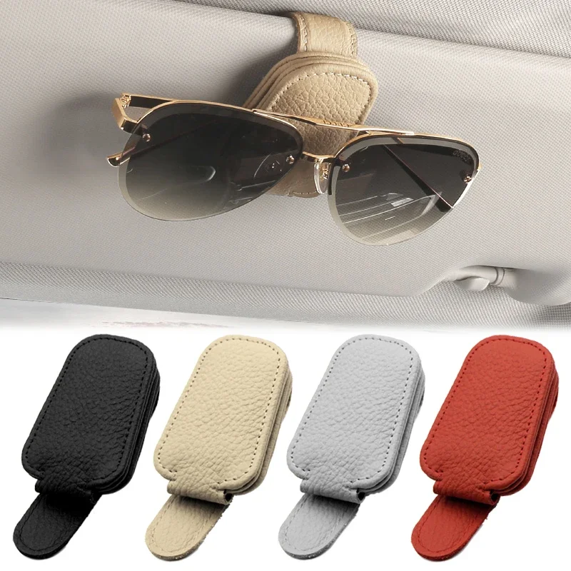 

Universal Car Magnetic Sunglasses Holder Car Sun Visor Sunglasses Hanger Clip Eyeglasses Ticket Card Hanger Clip Car Accessories