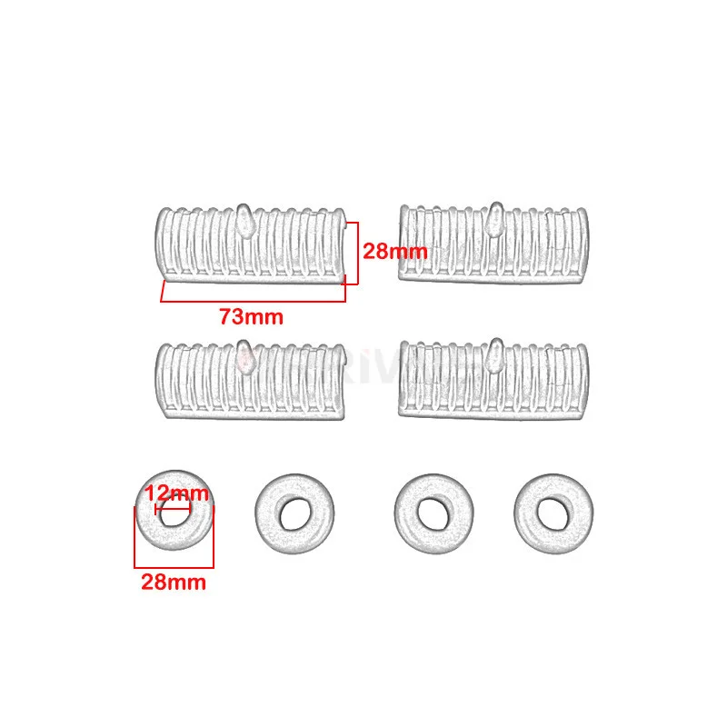 Motorcycle Rubber Grommet Support Cushion Hard Saddlebag Saddle Hard For Harley Touring Road King Electra Street Glide