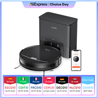 ILIFE V9/V9Pro Robot Vacuum, Self-Emptying, 3000Pa Strong Suction, Gyro Navigation, Schedule, App/Alexa Control, for Pet Hair