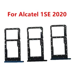 Dual Sim Card Slots para Alcatel 1SE, 5030A, D, E, F, U, M, I, Adaptadores Únicos, Suporte de Soquete, Substituição, Habitação, Peças de Reparação, 2020