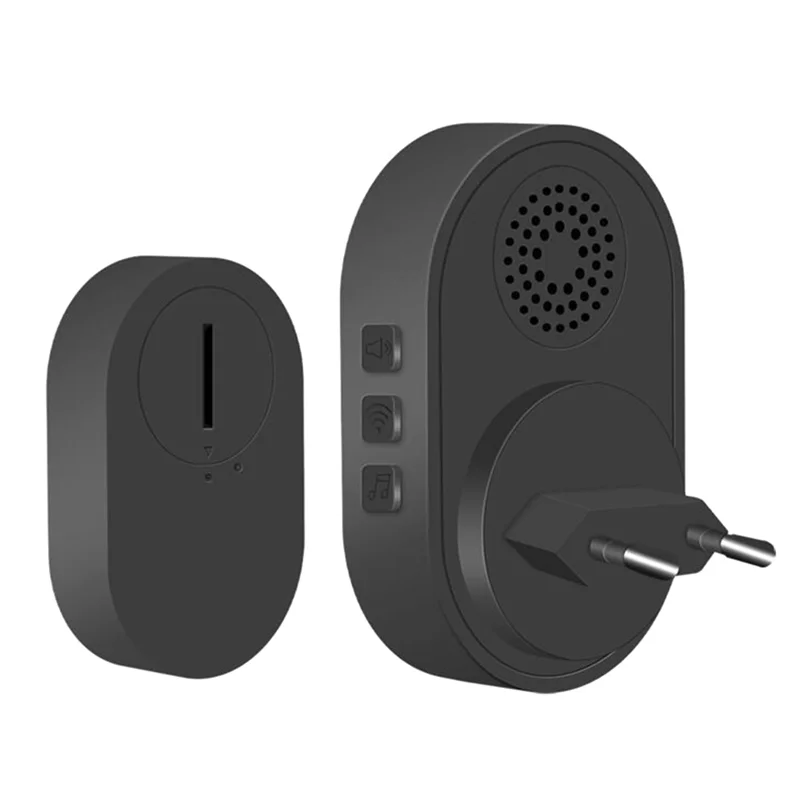 

PHILE-интеллектуальный беспроводной дверной звонок, домашний дверной звонок, водонепроницаемый умный дверной звонок, водонепроницаемая аварийная кнопка, вилка европейского стандарта D