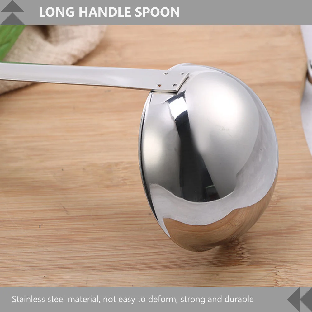 

Stainless Steel Ounce Spoon 1Pcs Creative Long Handle Kitchen Oil Sauce Measuring Tool Rust-Proof Multipurpose Silver