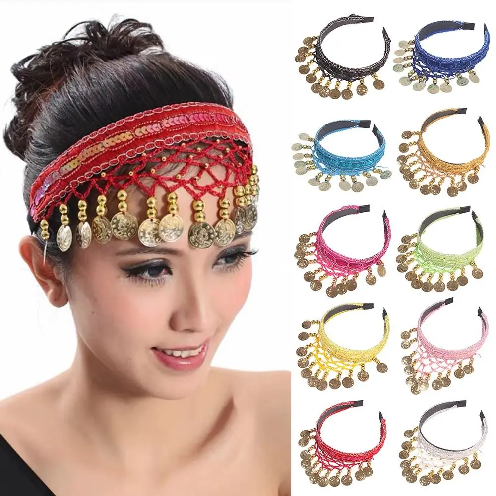 Belly Dance Costumes Hair Hoop Head Chain Hair Accessories Indian Dance Head Inserted Head Hoop Crown