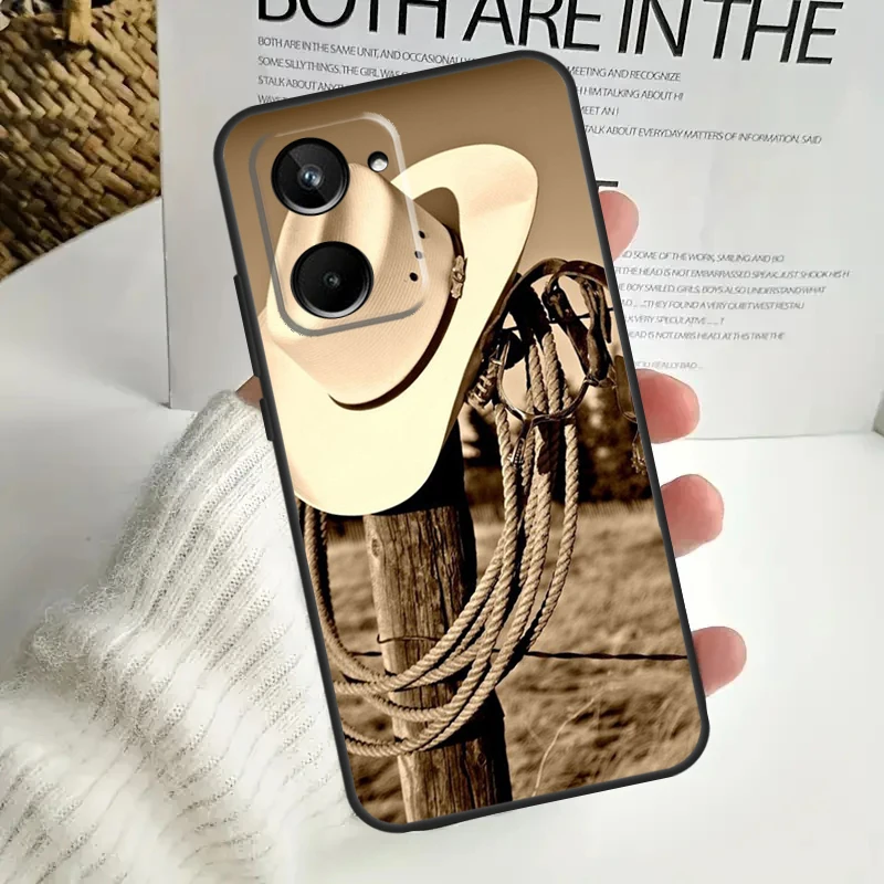 Extreme Sport Rodeo Cowboy Lasso Case For Realme C55 C53 C51 C35 C33 C30 C67 C21Y C25s C15 9 10 12 11 Pro Plus GT Neo5 Cover