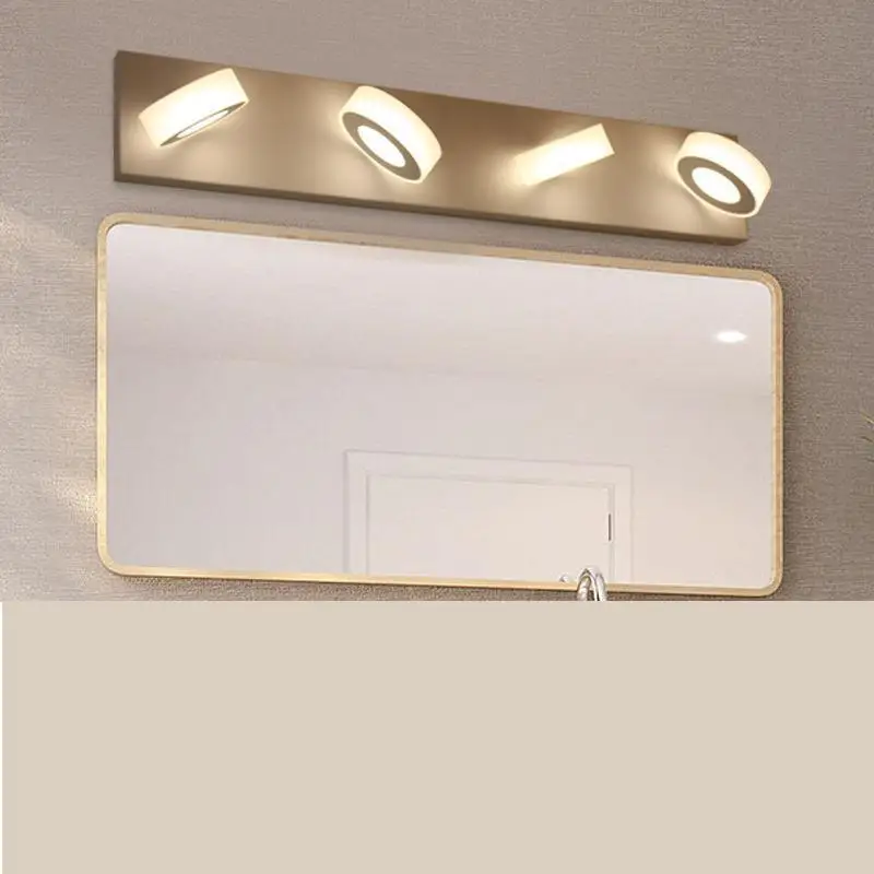 Imagem -04 - Led Strip Wall Light para Banheiro Farol Giratório de 360 ° Acrílico Led Mirror Hotel e Quarto Moderno Cosmetic Mirror Front Lamp