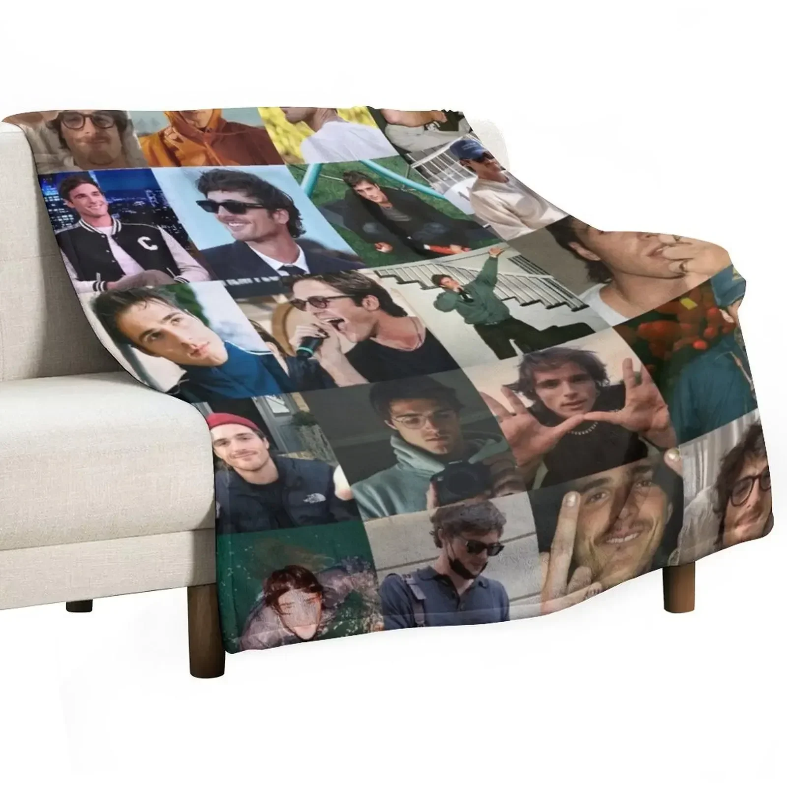 Jacob Elordi Throw Blanket Thins Soft Plush Plaid Cute Blankets