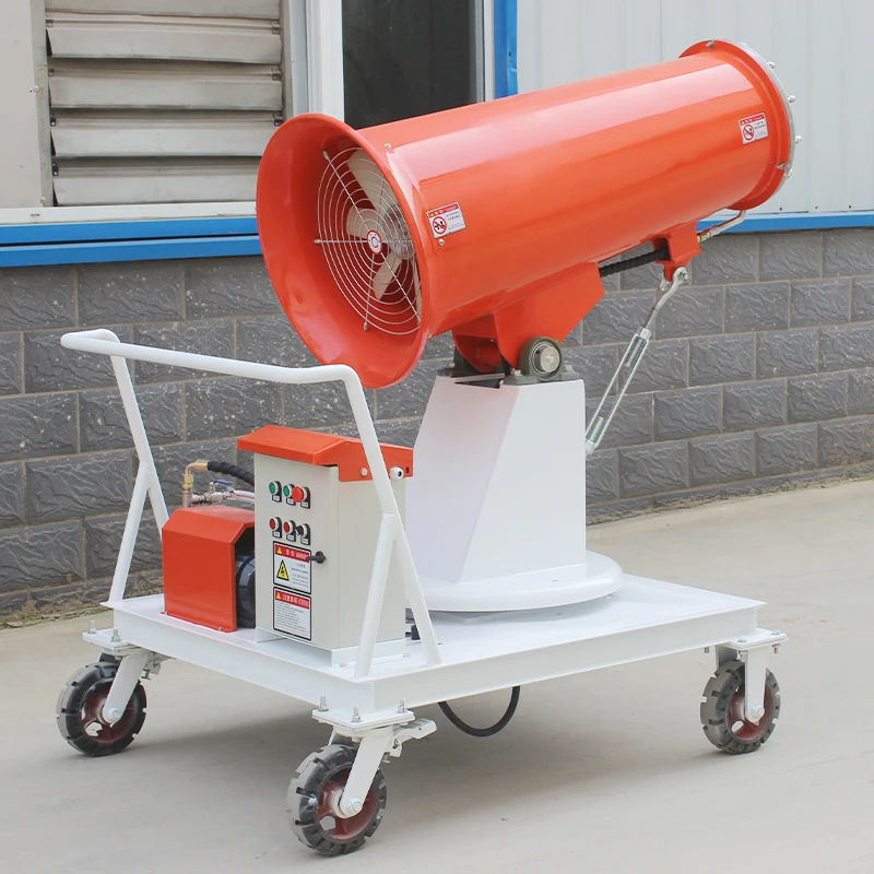 Lraqi موقع البناء تبريد الغبار مع بخاخ حديقة 30 متر مع مدفع ضباب يدوي مضخة الصيف الزراعة