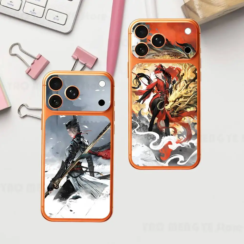 

Naraka B-Bladepoint For Iphone 17 Pro ProMax Back Protective Decorative Sticker Back Cover