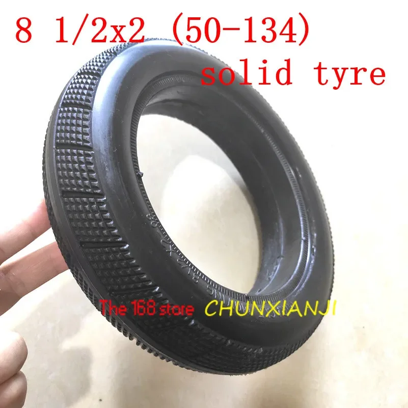 High Quality 8 1/2X2 (50-134) Solid Tire  1/2*2 No-pneumatic   Inch Tubeless Tyre Electric Scooter