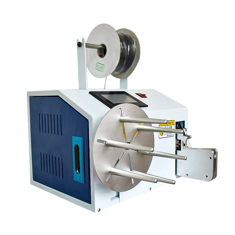 ماكينة ربط وتلف الأسلاك الأوتوماتيكية Borx-3-28 ماكينة تجليد الكابلات بقوة 220 فولت مع موزع أفلام مطاطي مجاني #2