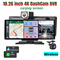 10.26 Inch IPS Portable Central Console Car Wireless Carplay/Auto Phone Projection Front and Rear Recorder Car Smart Screen.